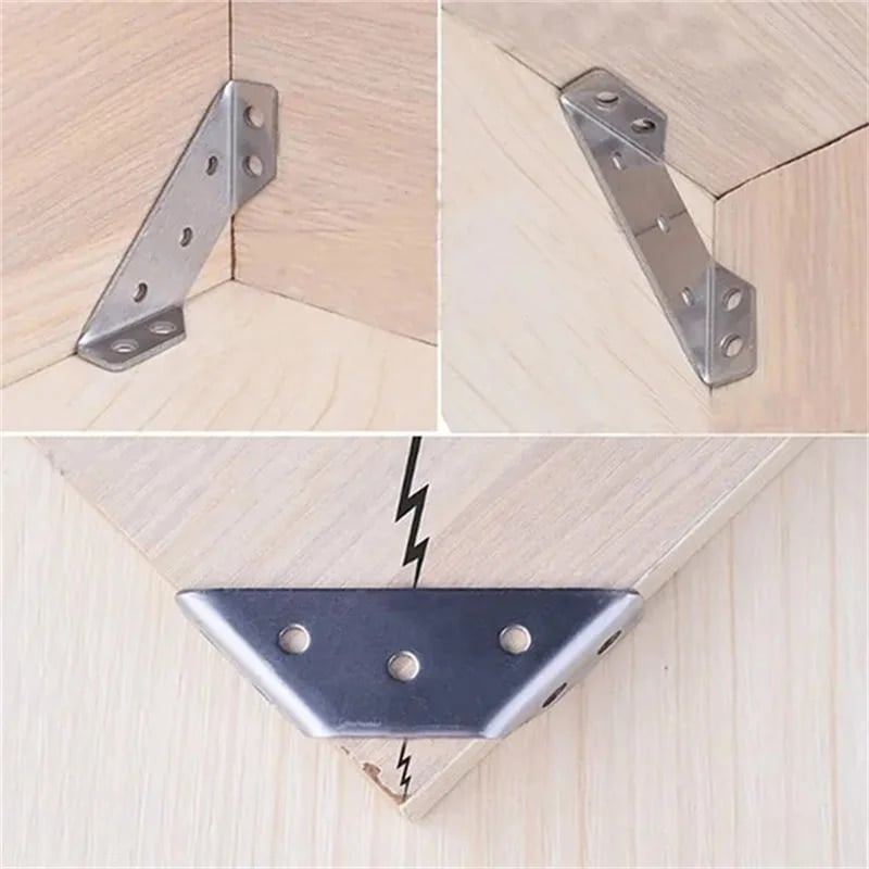 Steel Corner Connector - Reinforce your furniture (x10) 